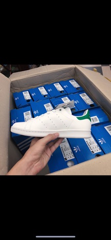 Giày Stan Smith bản Phản Quang gót Xanh Green Auth