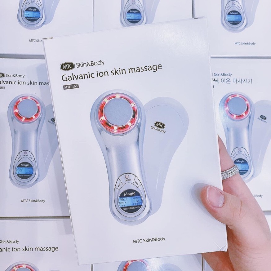 Máy điện di Ion cầm tay Galvanic Ion Skin Massage MTC Skin&Body