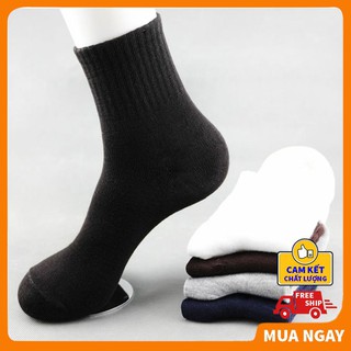 Tất trơn nam nữ cổ cao cổ thấp phong cách hàn quốc thoáng khí khử mùi thỏa mái dễ chịu ABATI