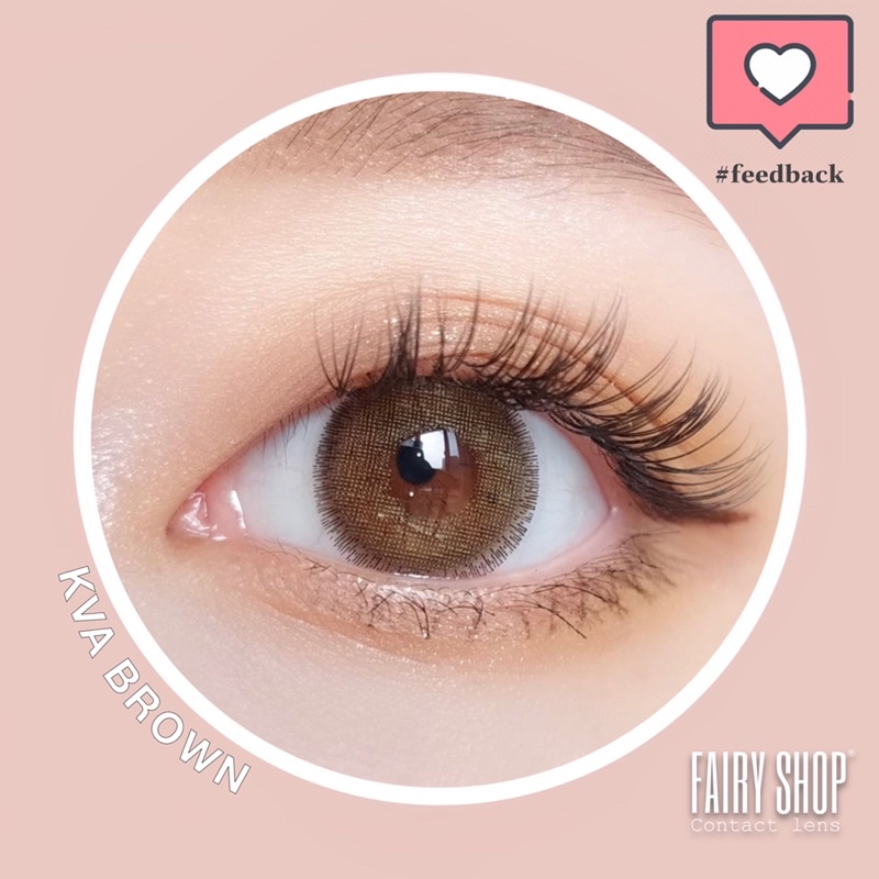 Kính Áp tròng Nobluk brown Kva brown 14.0mm - Kính Áp Tròng FAIRY SHOP CONTACT LENS độ 0 đến 8