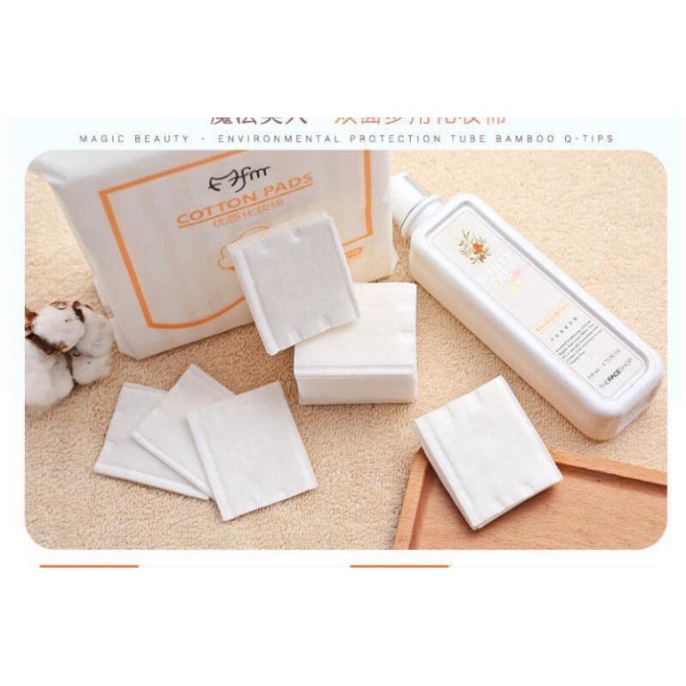 Bông tẩy trang bịch 222 tờ víp loại hộp 1000 miếng cao cấp