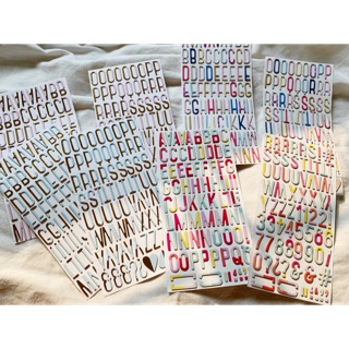 Bảng chữ ghép 170 kí tự chipboard