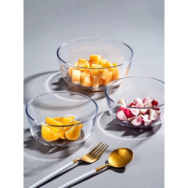 Set 6 Chén Cơm/Chè Trơn Thủy Tinh 325ml