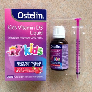 Vitamin d3 ostelin liquid 20ml - date 2023