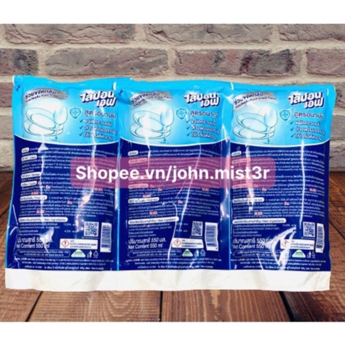 Nước Rửa Chén LIPON Không Mùi 550ML Xuất Xứ Thái Lan