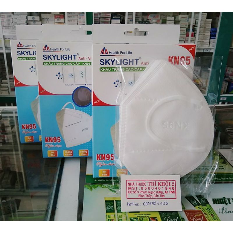 Khẩu trang kháng khuẩn Skylight KN95- Hộp 10 cái