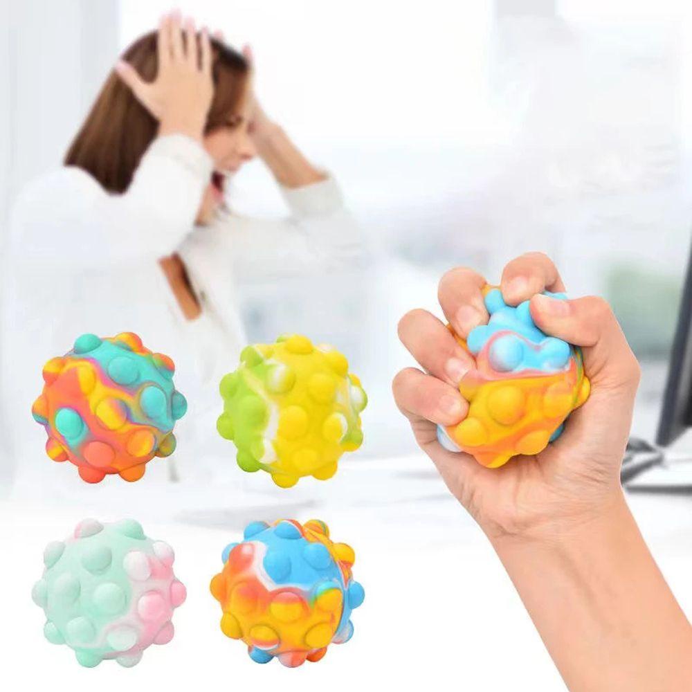 Quả Bóng Tròn Đồ Chơi Giảm Căng Thẳng Hình Khối Lập Phương 3D REBUY1