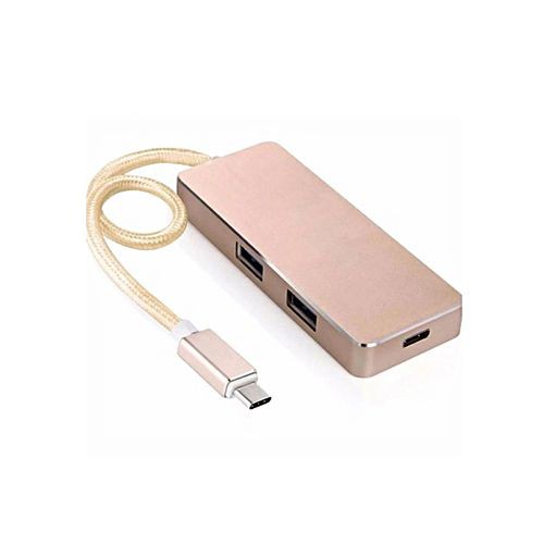 SEENDA HUB USB-C 2 CỔNG CÓ NGUỒN SẠC CỔNG TYPE-C