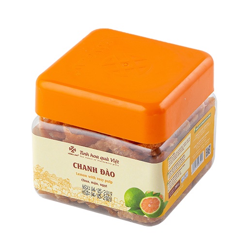 Ô mai chanh đào Hồng Lam - Hộp 200g, 250g, 450gr, 500g