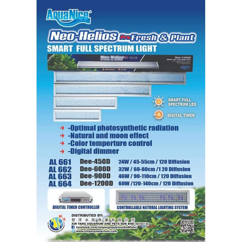 AL661-ĐÈN THỦY SINH - NEO-HELIO PRO - Dee-450D -24w