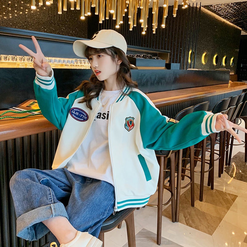 Áo Khoác Bóng Chày Thể Thao Xuân Thu Phong Cách Phương Tây Thời Trang Xuân Thu Dành Cho Bé Gái 2022