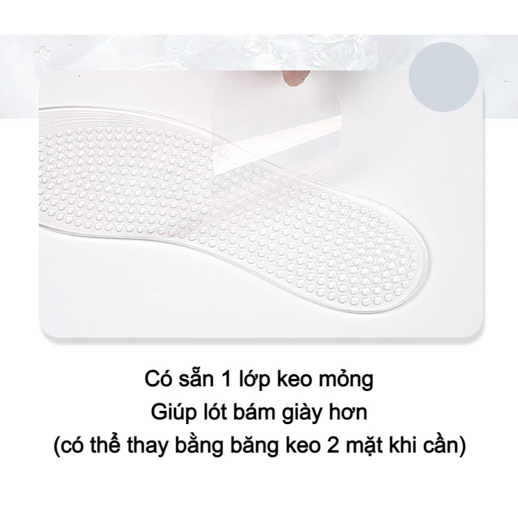 Cặp Lót Giày Massage Chân Silicon GEL Cao Cấp - Lót Chống Đau Chân Khi Đi Nhiều, Đứng Lâu, Dùng Cho Cả Giày Nam Và Nữ