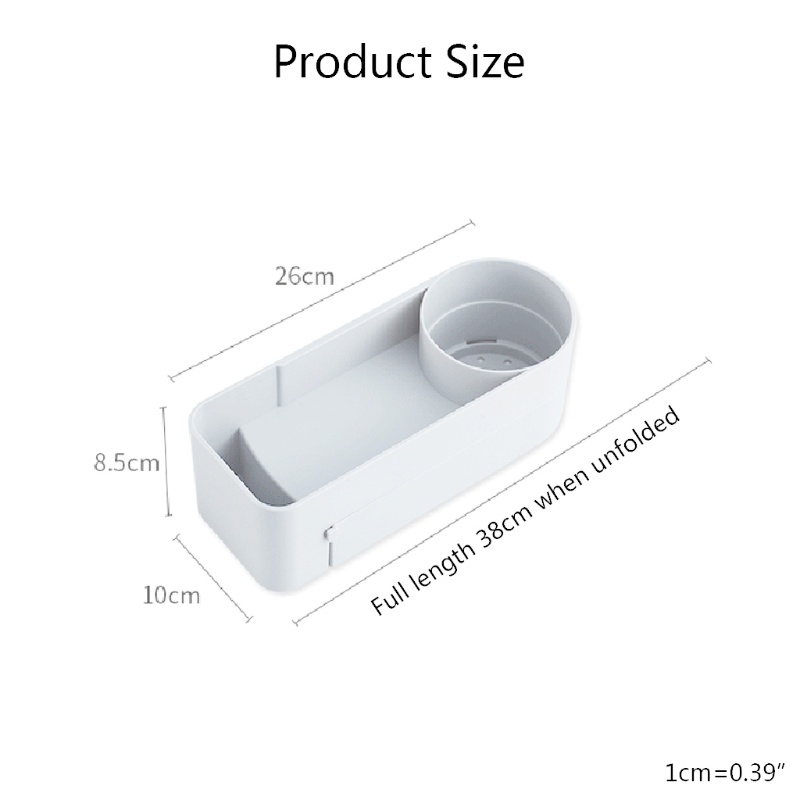 Kệ Đựng Đồ Dùng Nhà Tắm / Nhà Bếp Tự Dính Tiện Lợi