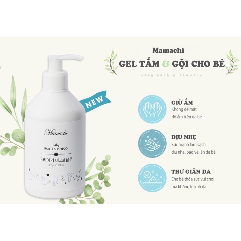 Gel tắm và gội Mamachi Hàn Quốc