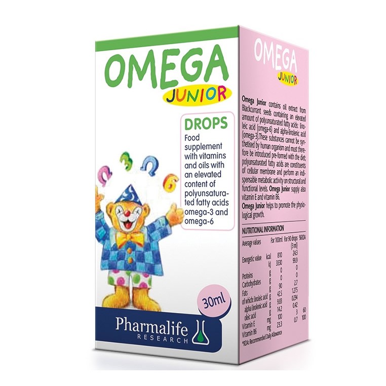 Fitobimbi Omega Junior - Phát triển trí não cho bé (Lọ nhỏ giọt 30ml)