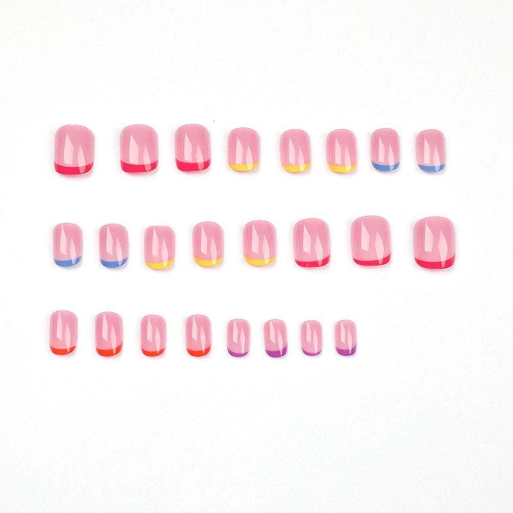 OKDEALS Bộ 24 Móng Tay Giả Đầu Tròn / Vuông Che Phủ Toàn Diện Tháo Rời Được