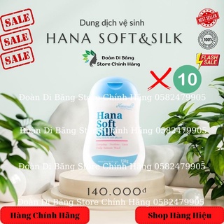 Combo 10 chai Dung Dịch Vệ Sinh Hanayuki Màu Xanh