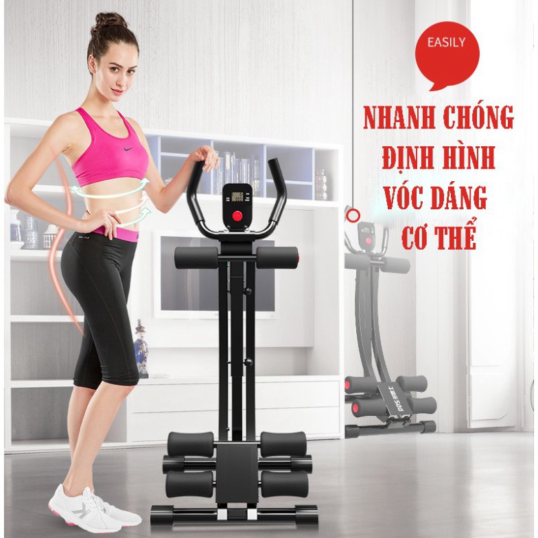 Máy tập Gym đa năng Jobur - tác động đồng thời lên cơ bụng, lưng, tay, ngực, hông, eo - nhanh chóng định hình vóc dáng