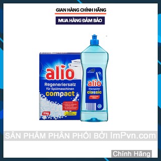 Bộ đôi sản phẩm Muối làm mềm nước và nước làm bóng Alio  - ImP - ImPvn