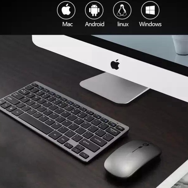 Bàn phím bluetooth không dây 10 inch/chuột ko dây trọng lượng nhẹ cho ĐT và tablet táo,2 trong 1 v780