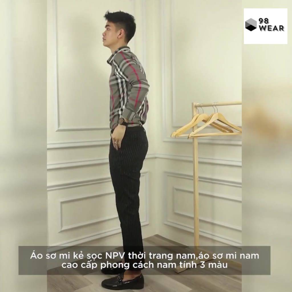 Áo sơ mi kẻ sọc thời trang nam cao cấp phong cách nam tính 3 màu trẻ trung basic | BigBuy360 - bigbuy360.vn