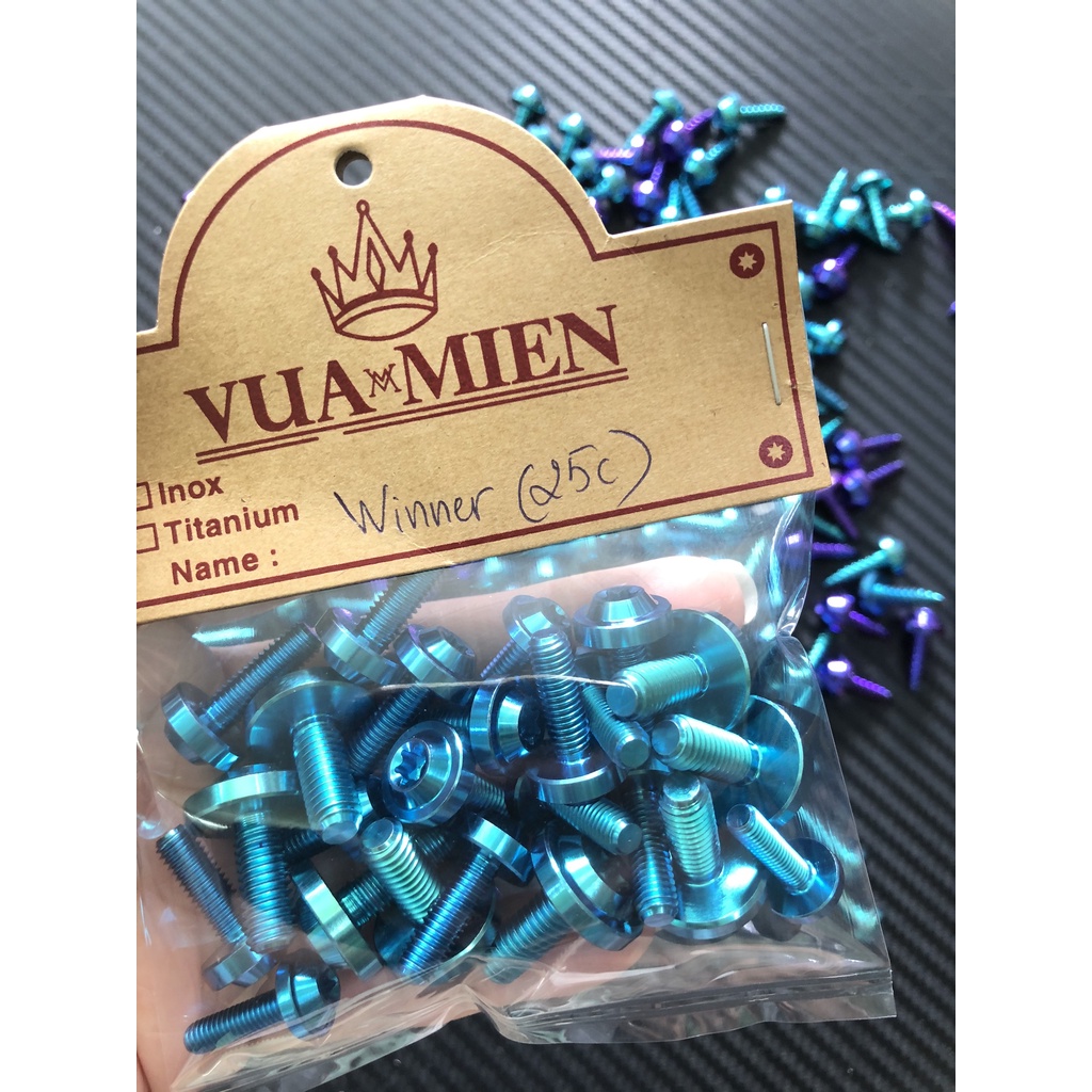 [HÌNH THẬT] Ốc áo Titan Gr5 cho xe Winner (25 con)