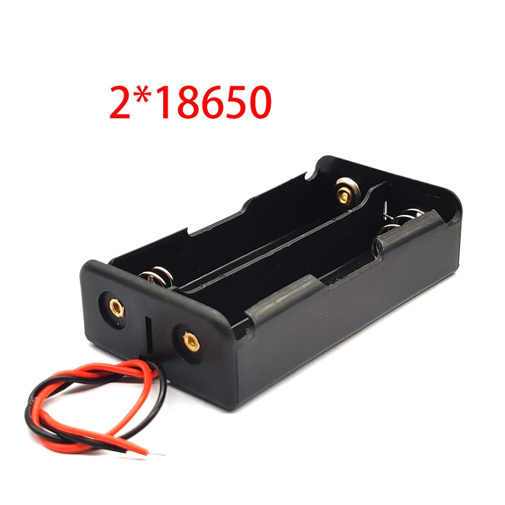 Hộp Đựng Pin 18650 1/2/3/4 Ngăn DIY Có Kẹp Giao Hàng Tiện Lợi