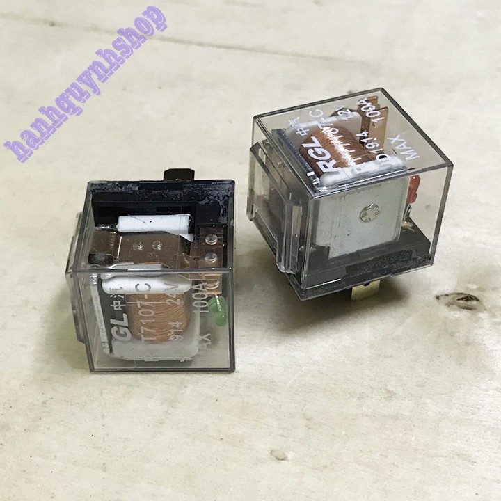 Hộp 10 Rơ Le 5 Chân 12V 100A Hoặc 24V 100A