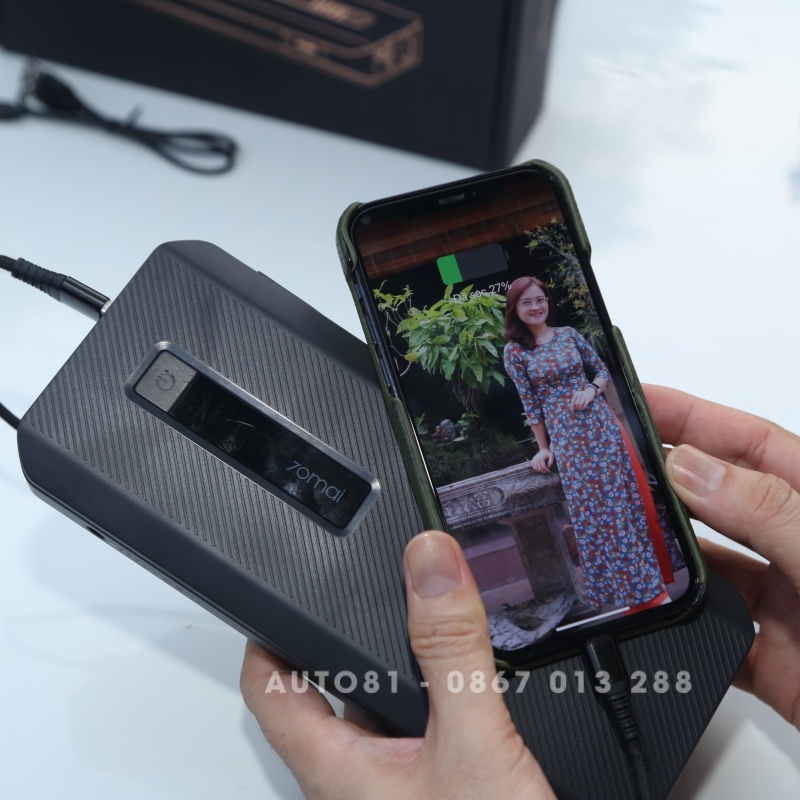 Bộ kích bình ô tô Xiaomi 70mai PS06 loại lớn, dung lượng 18000 mAh