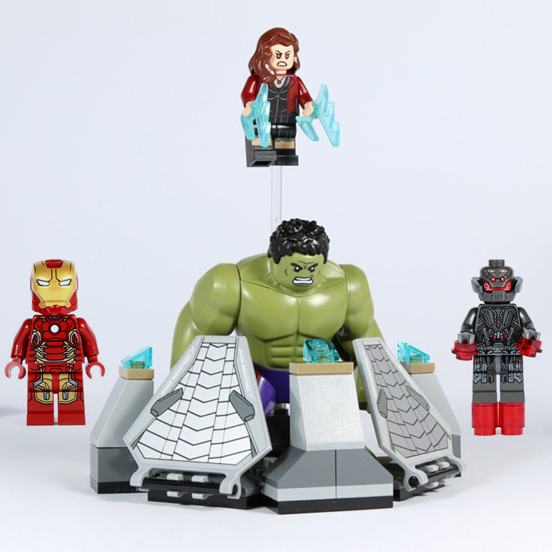 Bộ đồ chơi xếp hình Iron Man Hulkbuster 248 miếng tương thích với LEGO