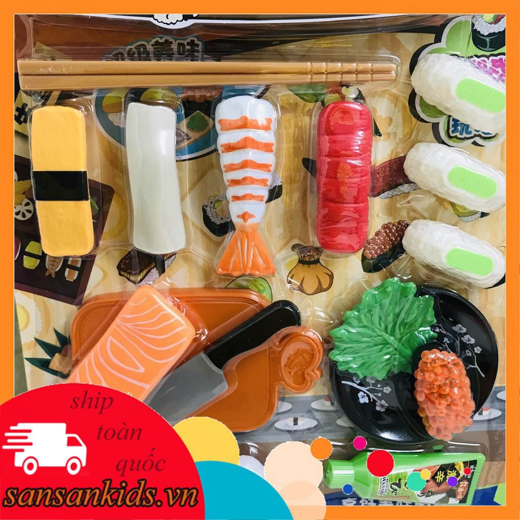 VỈ ĐỒ ĂN SUSHI ĐỒ CHƠI