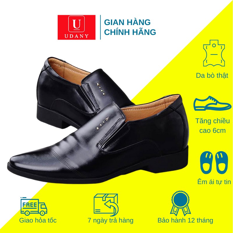 Giày Tăng Chiều Cao Nam Cao Ẩn 7cm Kín Đáo Bí Mật Từ Bên Trong - GCN03