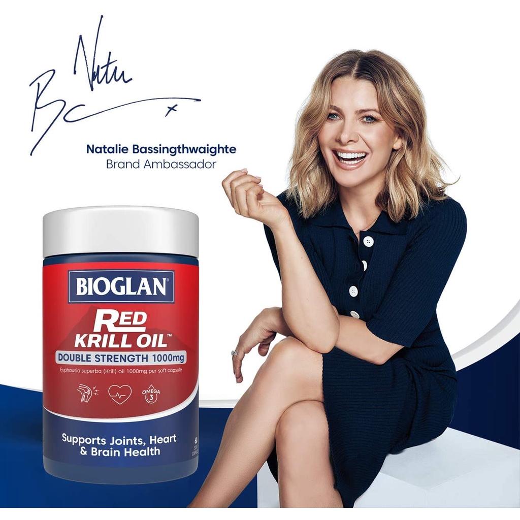 Dầu nhuyễn thể Bioglan Red Krill Oil 1000mg 60 viên 💙 Chemist Warehouse - Úc