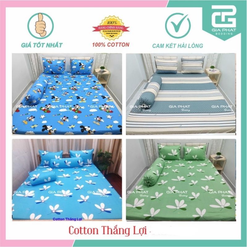 Ga lẻ 1m6 x 2m 100% Cotton Thắng Lợi ( không áo gối) được chọn mẫu | BigBuy360 - bigbuy360.vn