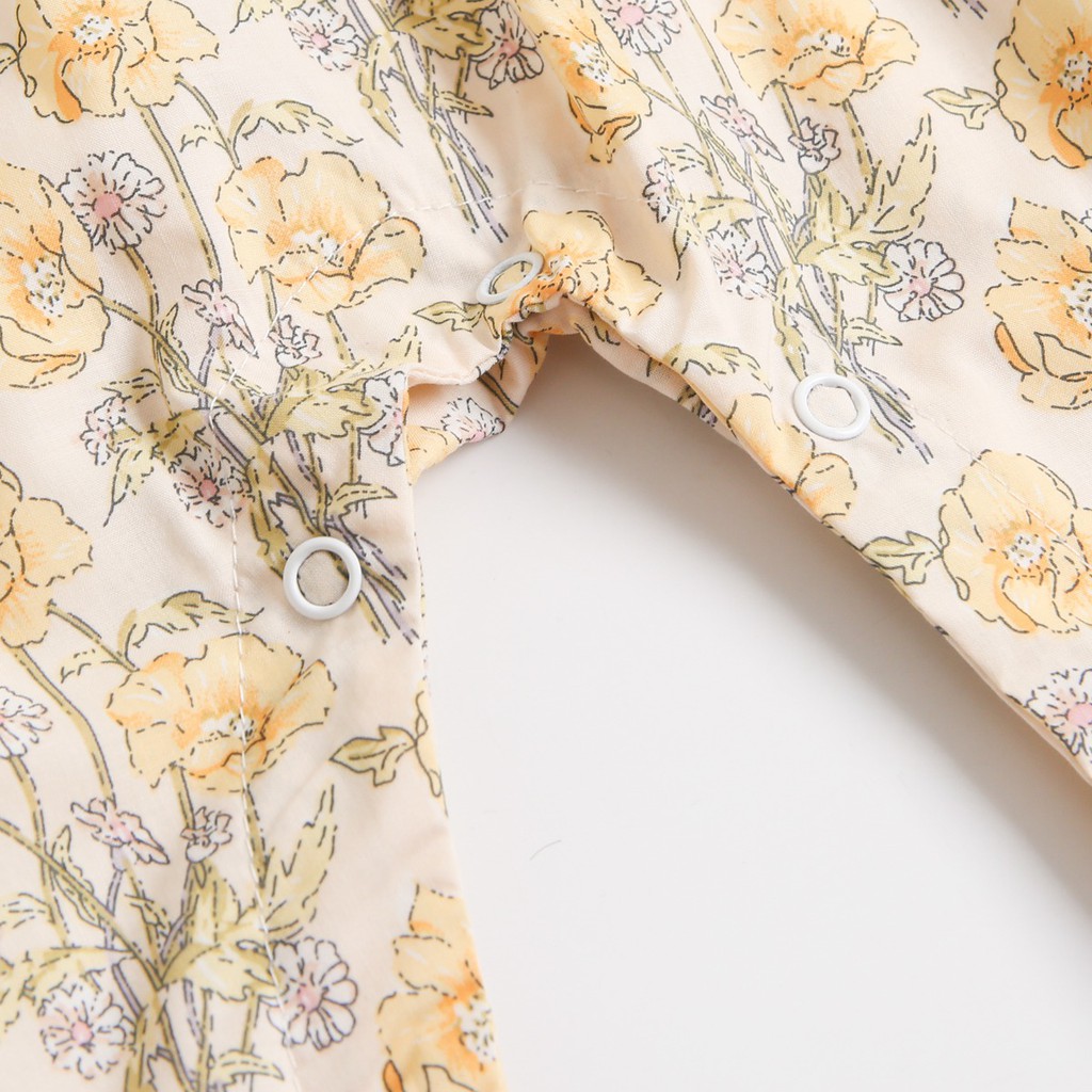 Jumpsuit Chất Cotton Phong Cách Công Chúa Cho Bé Gái
