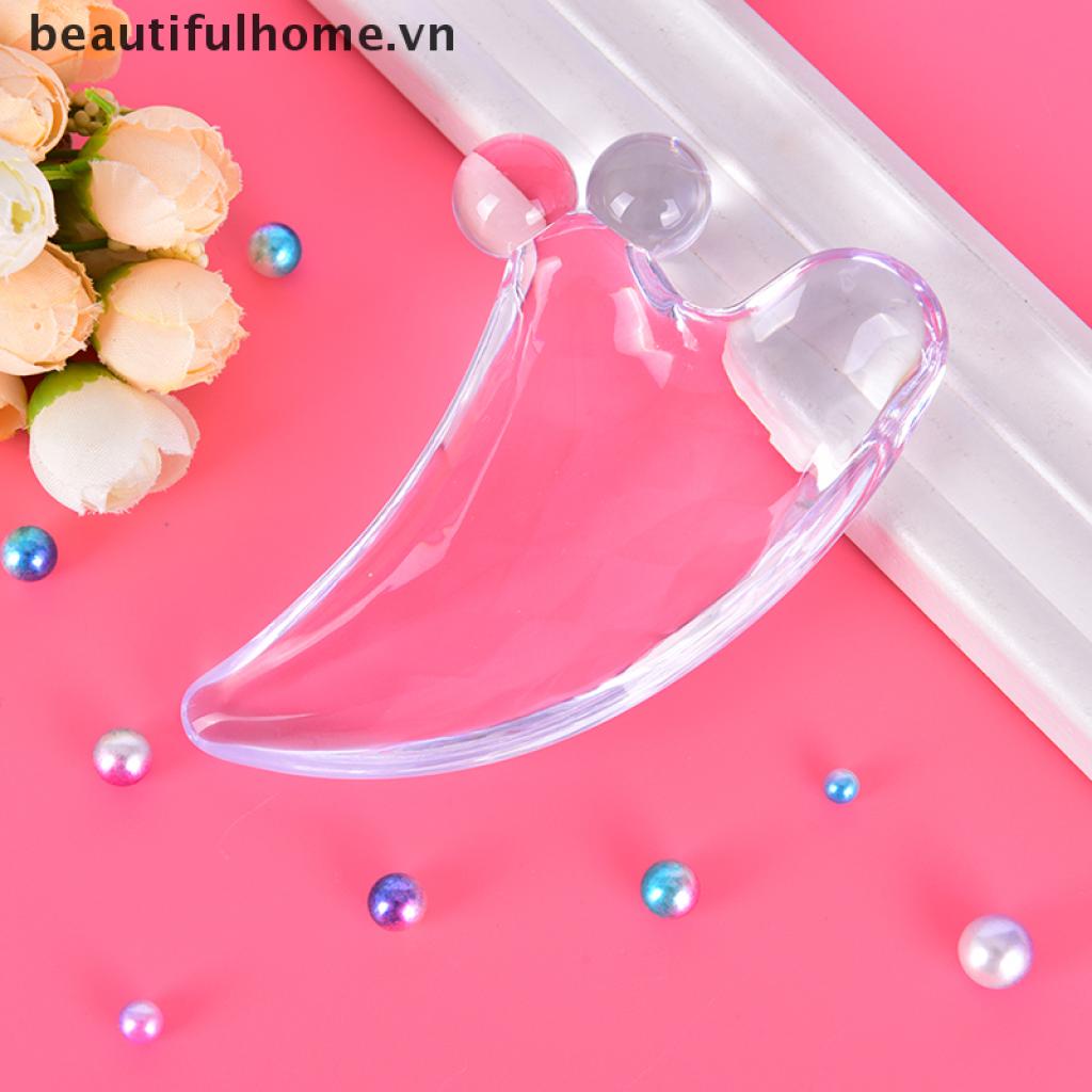 (Hàng Mới Về) Dụng Cụ Mát Xa Mặt Bằng Pha Lê Tự Nhiên Tiện Lợi