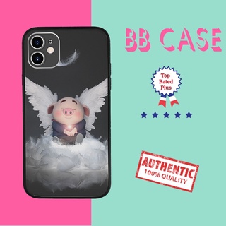 Ốp Lưng  bình yên ốp ĐT chú lợn con và đôi cánh thiên thần xinh đẹp dành cho Iphone 5 đến 12 Promax PIG20210134