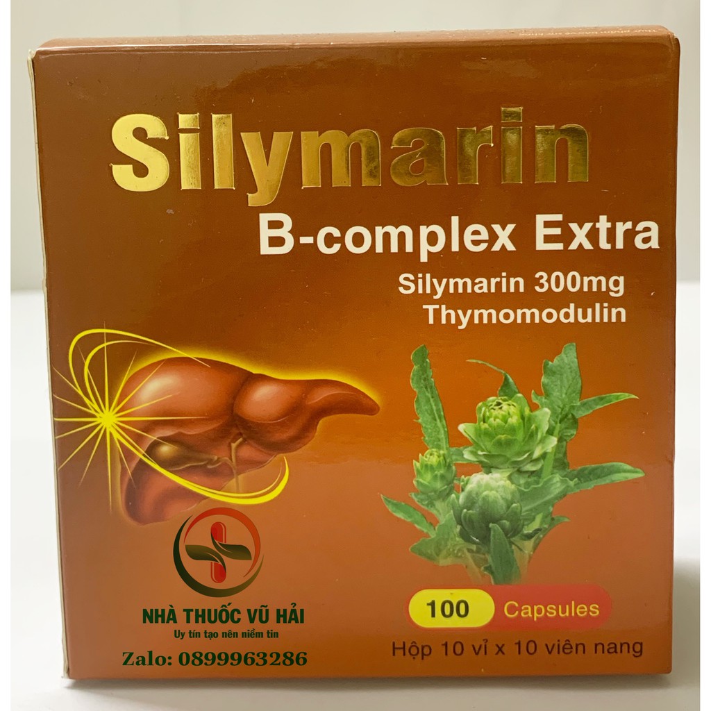 Viên bổ gan Silymarin B-complex Extra (hộp 100 viên)