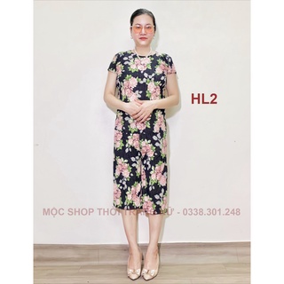 Bộ đồ mặc nhà Thun tăm hoa