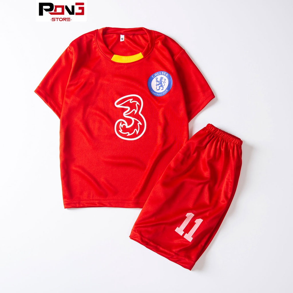 Bộ quần áo bóng đá trẻ em nam,nữ CLB Liverpool chất thun lạnh  cho các bé từ 2 đến 15 tuổi  của Pong__store