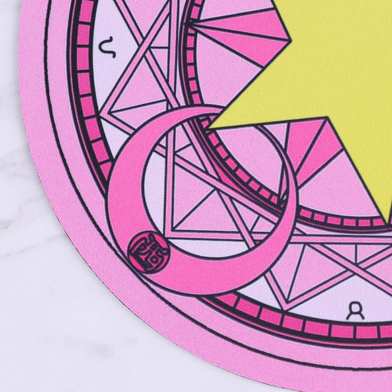 Tấm Lót Chuột Tròn Bằng Nhựa PC Mềm Dày Dặn Dễ Thương