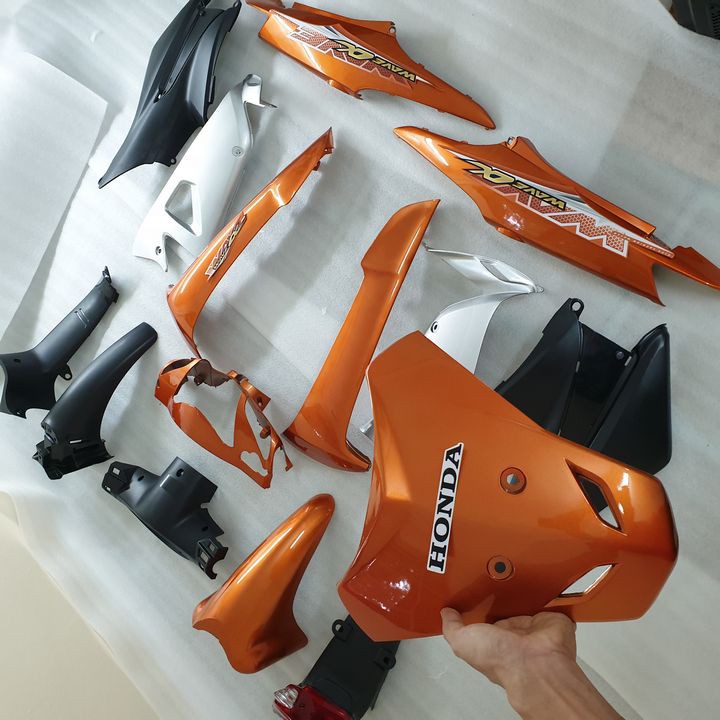 Dàn áo xe Wave Anpha mới - Wave RS - Wave S100 đời 2006 đến 2016   - Ốc vỏ nhựa xe máy