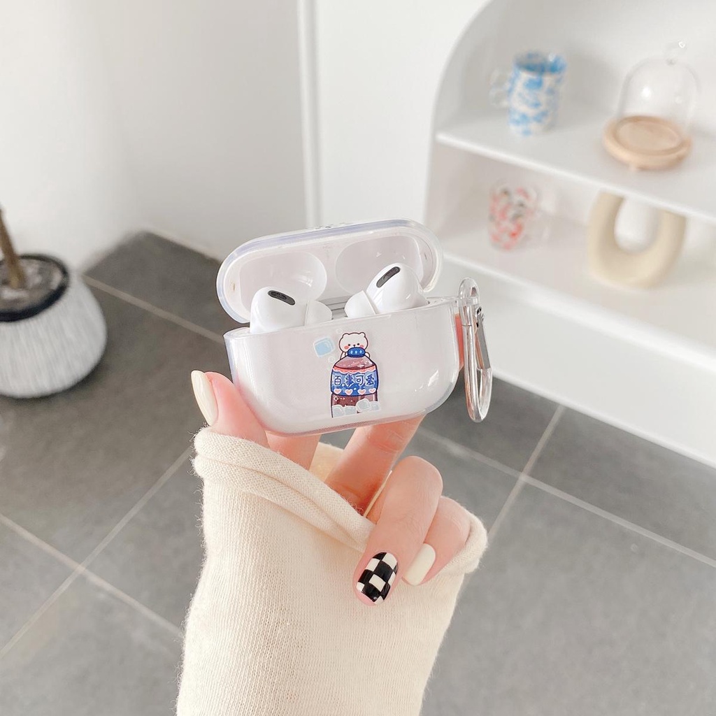Cute Drink Airpods Case Soft TPU case Wireless earphone cover Cover for Airpods 1/2/3 pro