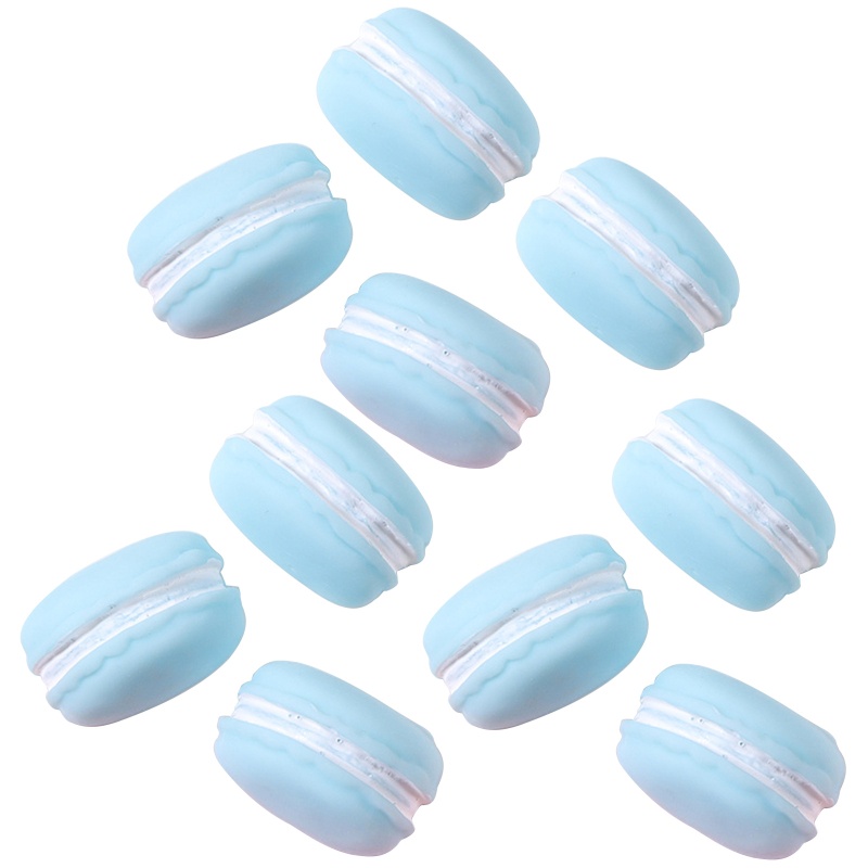 Set 10 Mô Hình Bánh Macaron Giả Bằng Nhựa Dùng Trang Trí