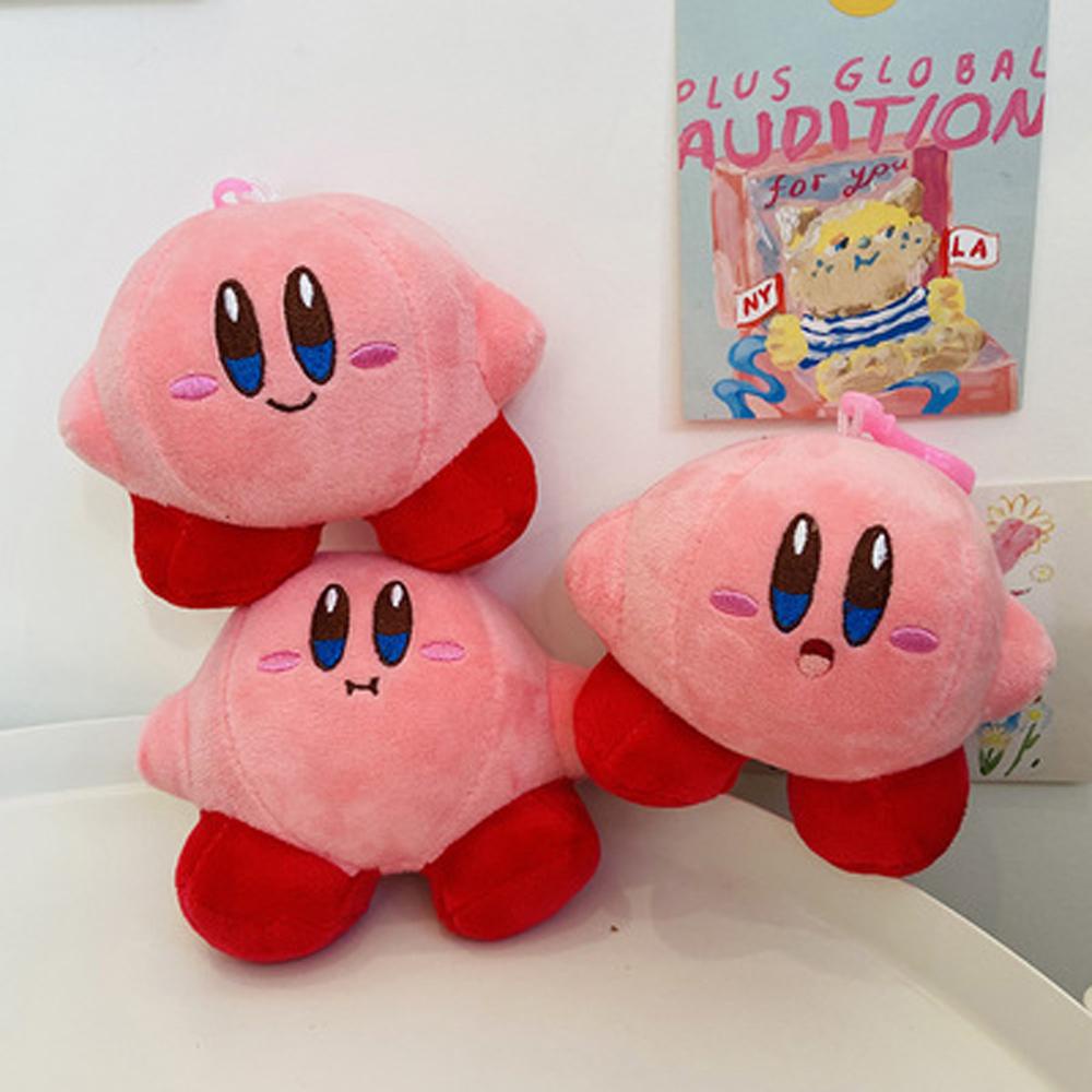 LILYES Móc Khóa Búp Bê Kirby Nhồi Bông Dễ Thương