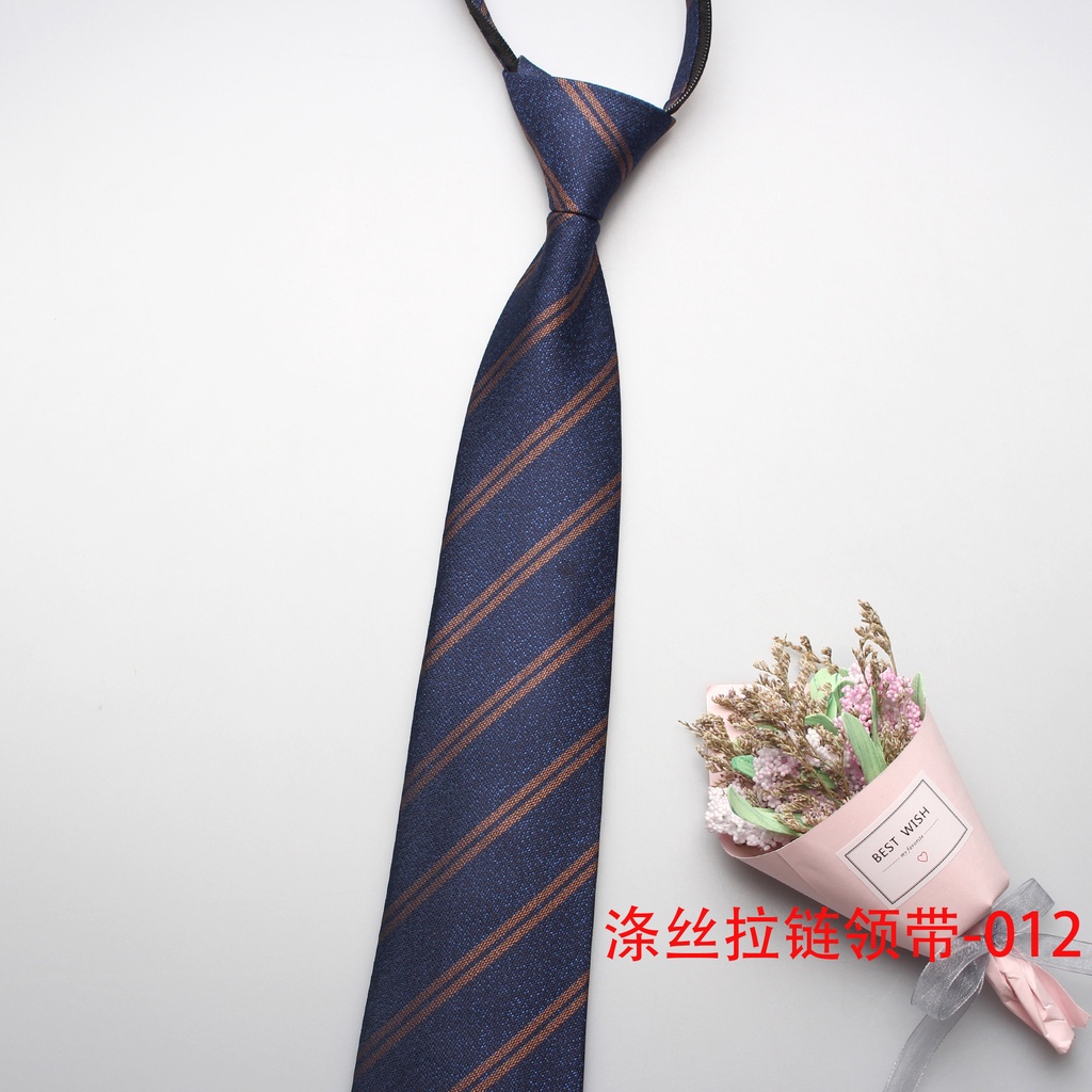 Cà Vạt Công Sở Chuyên Nghiệp Có Khóa Kéo Tự Động 8cm 24H