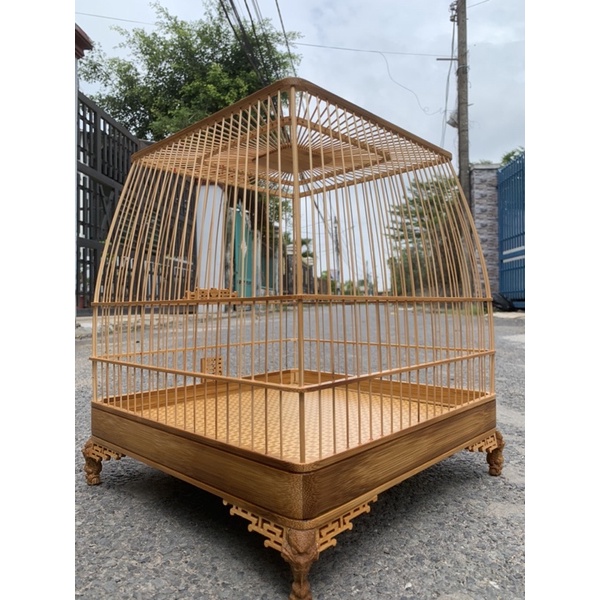 Lồng chào mào bo góc thái đấu cực đẹp, lồng chim biên hòa