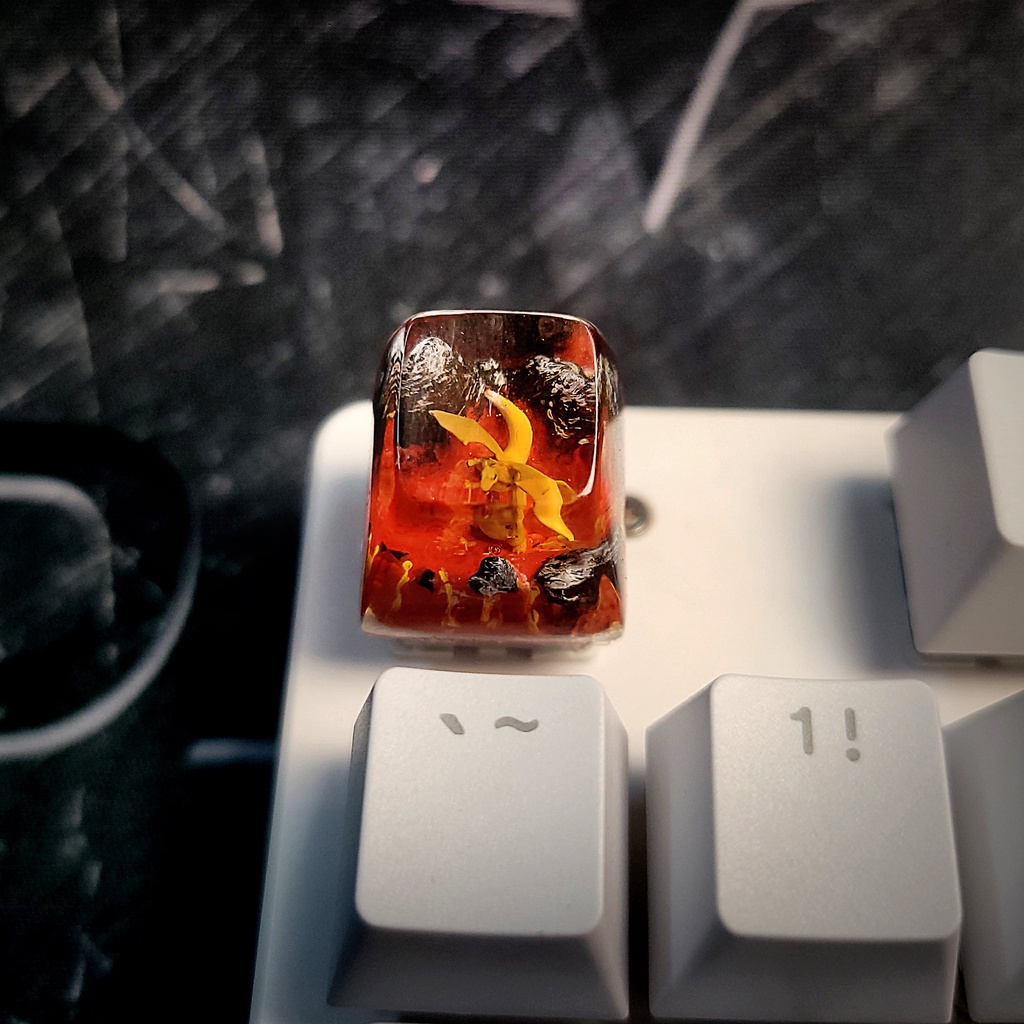 Nút bàn phím cơ - Keycap Pokemon Charizard - Keycap artisan