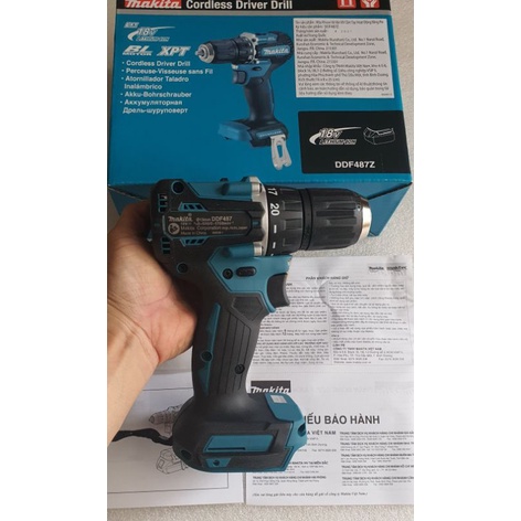 THÂN MÁY KHOAN 2 CHỨC NĂNG MAKITA DDF487Z - 18V. BL MOTOR. HÀNG CHÍNH HÃNG.