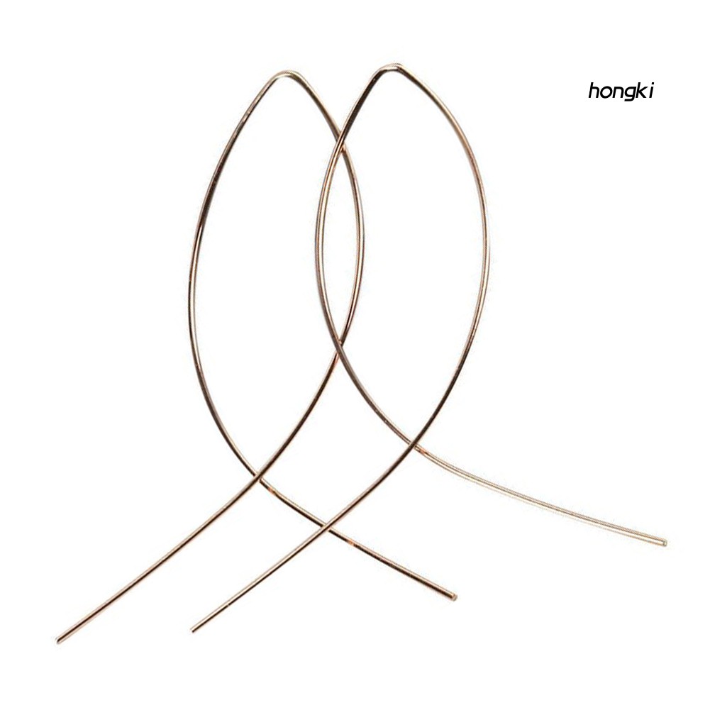 HANDMADE Hoa Tai Dáng Dài Hình Chữ Thập Thời Trang Dành Cho Nữ